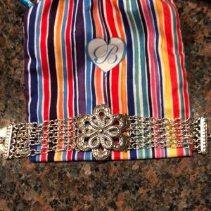Brighton silver flower bracelet